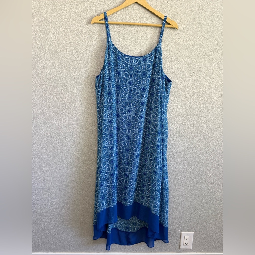 Lane Bryant High Low Flowy Dress Size 18/20 Geometric Print